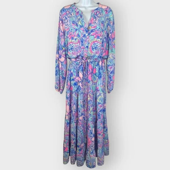 maxi long sleeve knit dress Miss Circle Shay Gold Stretch Knit Backless Long Sleeve Maxi Dress XS-S